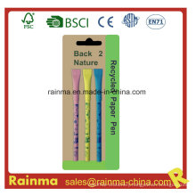 Color Paper Ball Pen with Nice Design